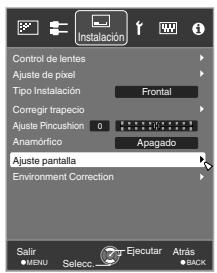 JVC DLA-X55R - Ajuste de corrección de la pantalla - 2
