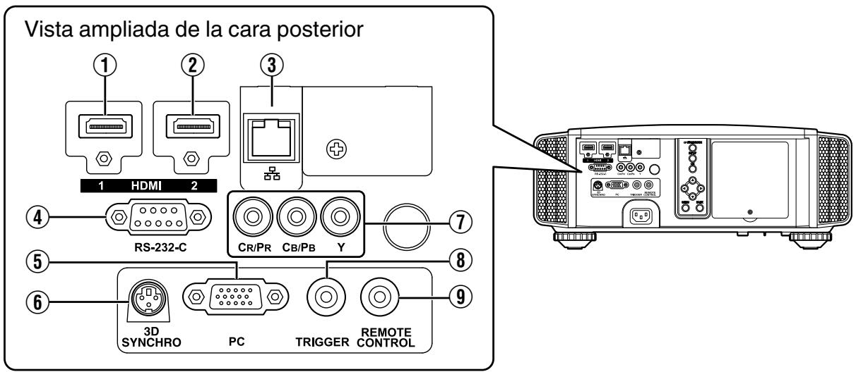 JVC DLA-X55R - Unidad principal - Terminales de entrada - 1