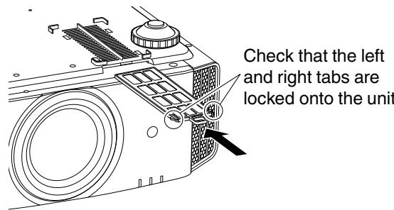 JVC DLA-X55R - Reinstall the inner filter - 1