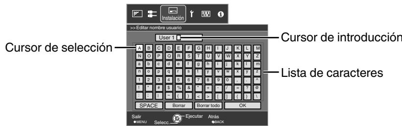 JVC DLA-X55R - Selección los datos de ajuste que debería editar y pulse el botón [OK]. - 1