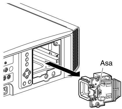 JVC DLA-X75R - Retire launidad de lámpara - 1
