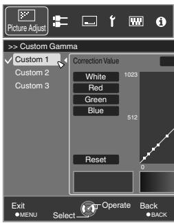 JVC DLA-X75R - Adjusting to the Preferred Gamma Setting (Custom Gamma) - 5