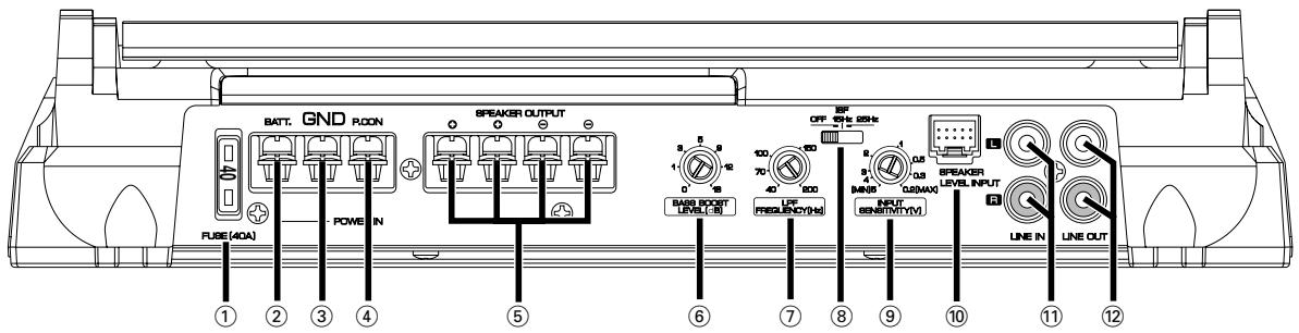 KENWOOD KAC-8103D - Power wire and Speaker wire connection - 4