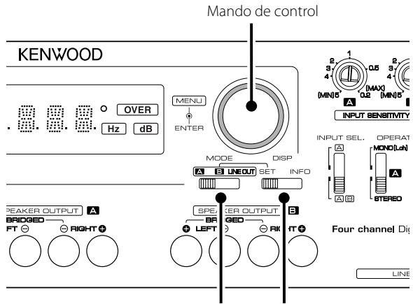 KENWOOD KAC-X4R - Pour activer/désactiver la DEMO (ON/OFF) - 1