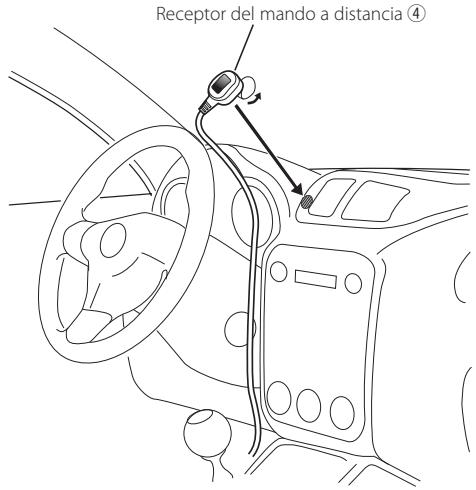 KENWOOD KTC-D500E - Instalación y connexion de un receptor del mando a distancia - 1