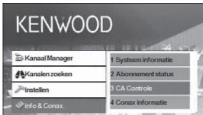 KENWOOD KTC-D500E - Kanaaltoegangsbeheer instellen - 1