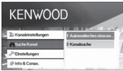 KENWOOD KTC-D500E - Suchen nach aktuell verfügbaren Sendern (Automatisches abscan...) - 1