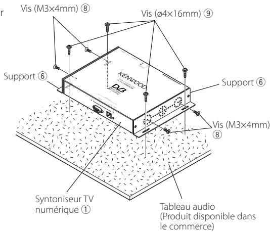 KENWOOD KTC-D500E - Installation avec les vis - 2