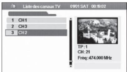 KENWOOD KTC-D500E - Sélection d'une chaine à partir de la liste des canaux - 2