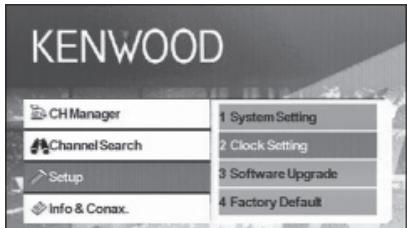KENWOOD KTC-D500E - Acertar o relógio - 1