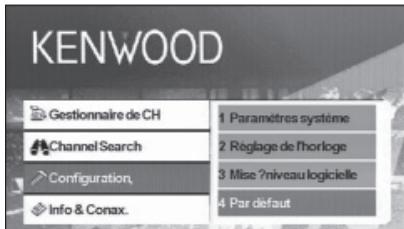 KENWOOD KTC-D500E - Pour restaurer les valeurs par défaut - 1