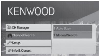 KENWOOD KTC-D500E - Searching for currently available station (Auto Scan) - 1