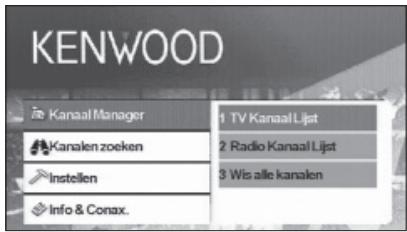 KENWOOD KTC-D500E - Een kanaaluit de kanaallijst selecteren - 1