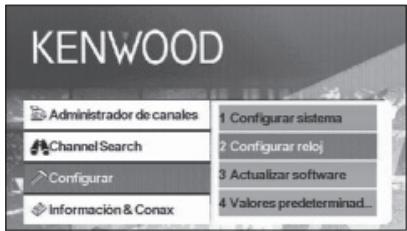 KENWOOD KTC-D500E - Configurar reloj - 1