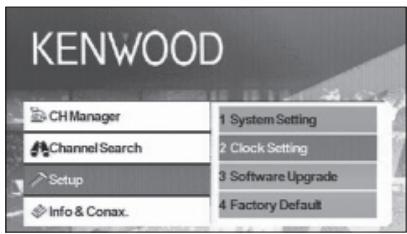 KENWOOD KTC-D500E - Setting the Clock - 1