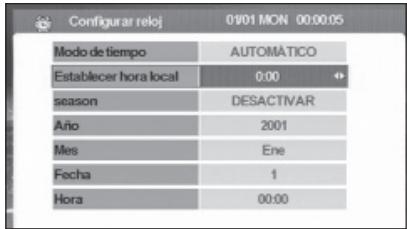 KENWOOD KTC-D500E - Configurar reloj - 2