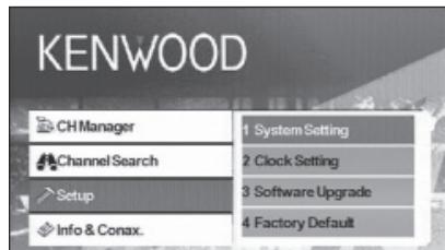 KENWOOD KTC-D500E - Definir o sistema - 2