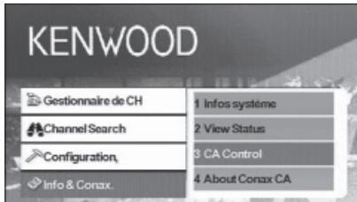 KENWOOD KTC-D500E - Réglage de la commande d'accès à la chaîne (CA) - 1