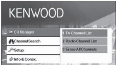 KENWOOD KTC-D500E - Selecionar uma {?a a partir da lista de canais - 1