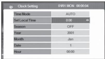 KENWOOD KTC-D500E - Impostazione dell'orologio - 2