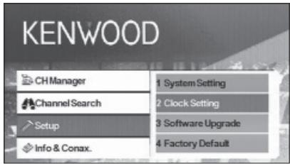 KENWOOD KTC-D500E - Impostazione dell'orologio - 1