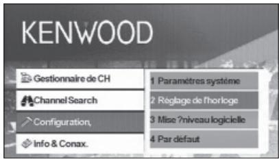 KENWOOD KTC-D500E - Réglage de l'horloge - 1