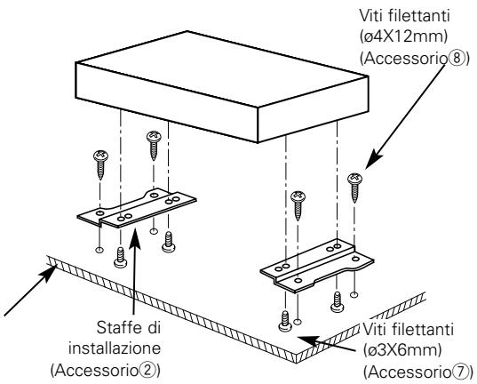 KENWOOD KVA-S300 - Fissaggio della piastra audio - 1