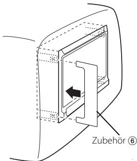 KENWOOD KOS-L702 - Entfernen des Bildschirms (aus der Kopfstütze) - 1