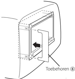 KENWOOD KOS-L702 - Verwijderen van de monitorenheid (voor hoofdsteun) - 1