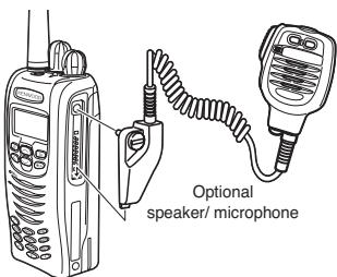 Optional speaker/ microphone