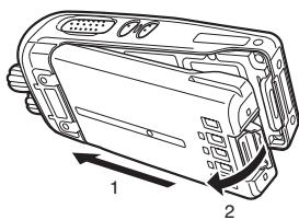 KENWOOD NX-300SE - INSTALLING/ REMOVING THE (OPTIONAL) BATTERY PACK - 1