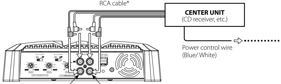 KENWOOD KAC-6404 - RCA cable connections - 1