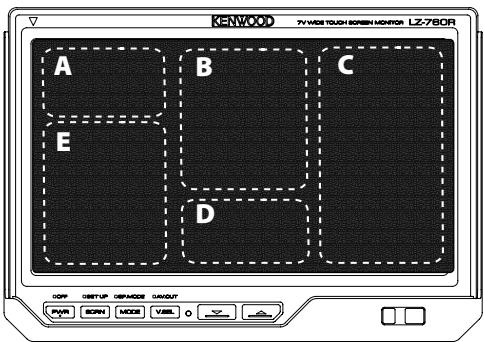 KENWOOD LZ-760R - Réglage des positions tactiles - 2