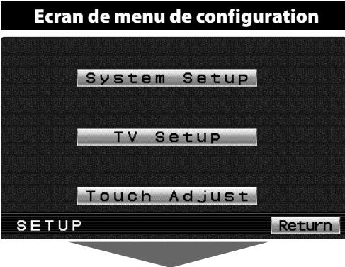 KENWOOD LZ-760R - Entrer en écran de menu de configuration - 1