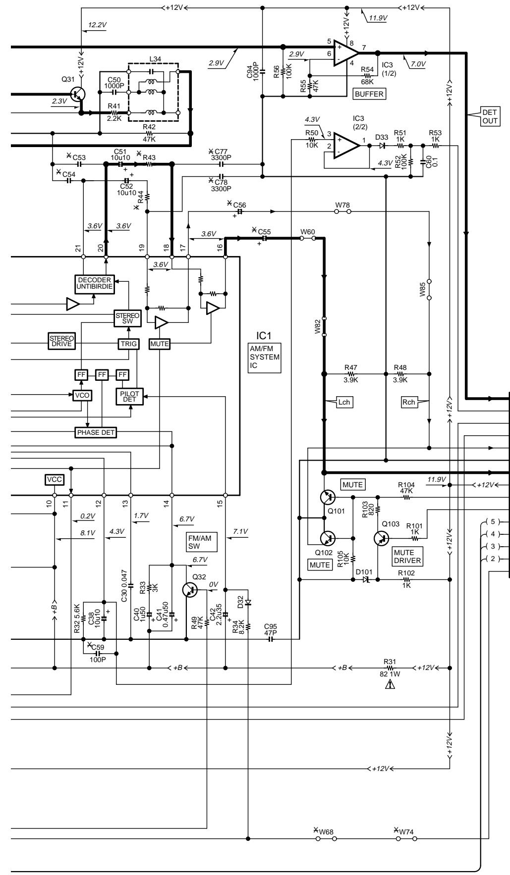 KENWOOD XD-501 - WIRING DIAGRAM - 5