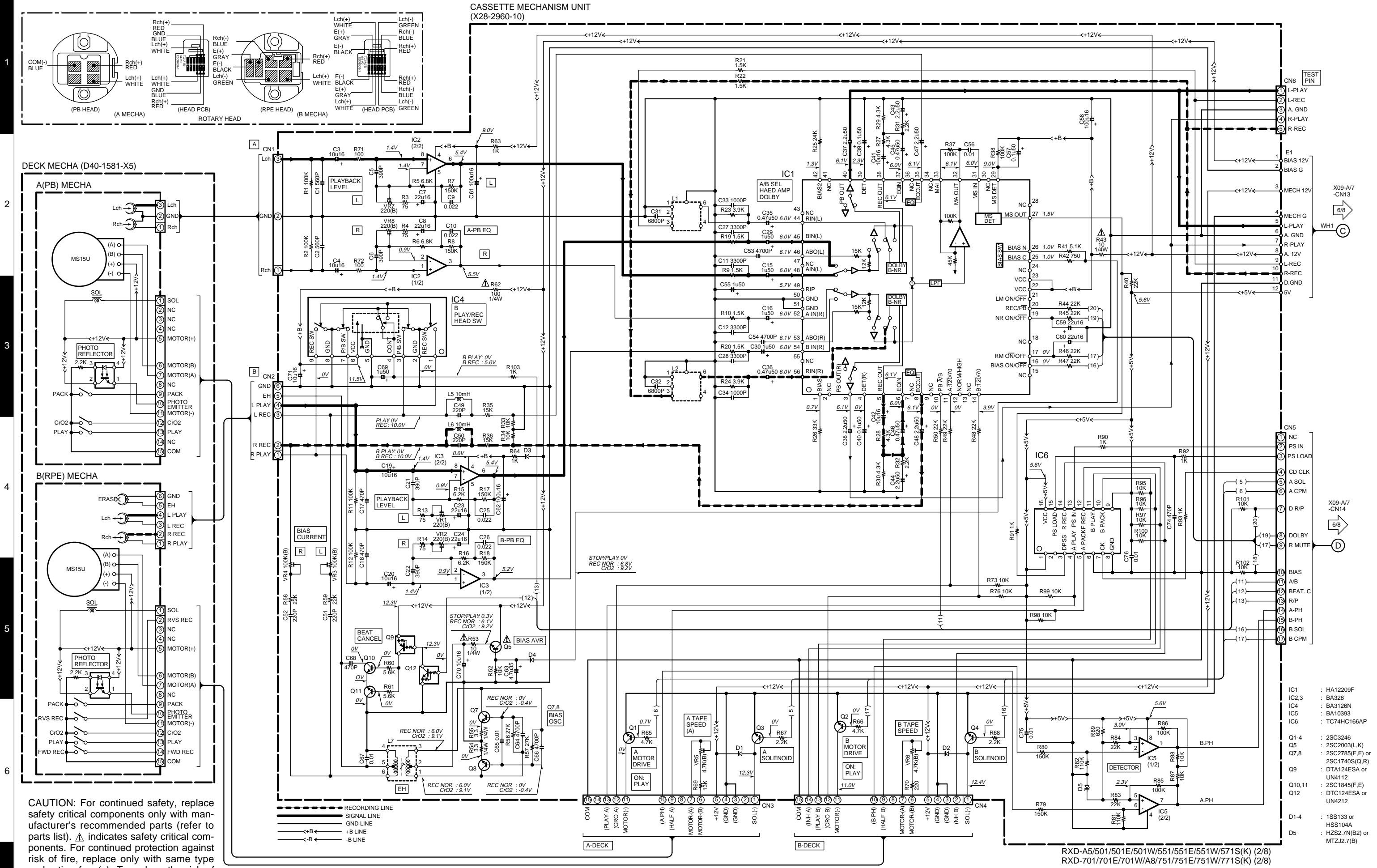 KENWOOD XD-501 - WIRING DIAGRAM - 3