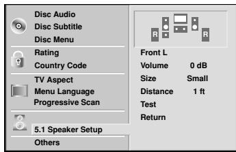 KENWOOD DVT-8300 - Réglage de haut-parleur DVD - 1