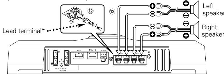 KENWOOD KAC-7251 - ■ Speaker wire connection - 1