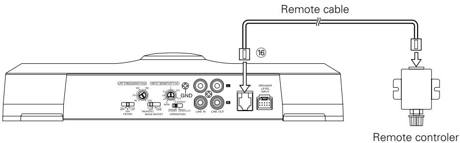 KENWOOD KAC-7251 - Remote cable connection (KAC-7251 only) - 1