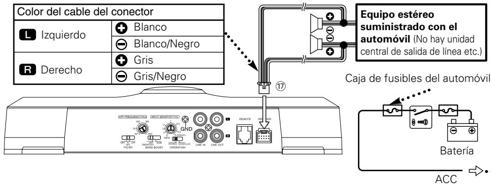 KENWOOD KAC-7251 - (Conexión para entrada de.altavoz) - 1