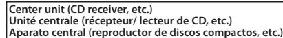KENWOOD KAC-7406 - Retirer la clé de contact et débrancher la borne négative de la batterie pour éviter les court-circuits. - 1