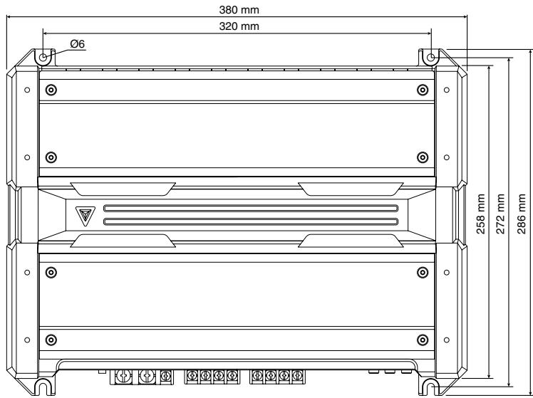380 mm 320 mm Ø6 258 mm 272 mm 286 mm