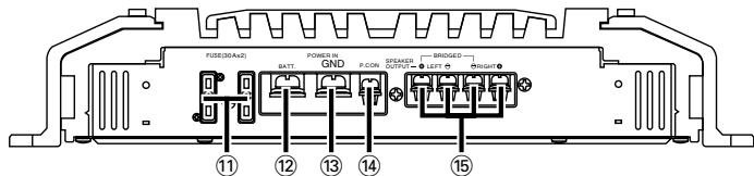 KENWOOD KAC-X520 - Terminal names - 1
