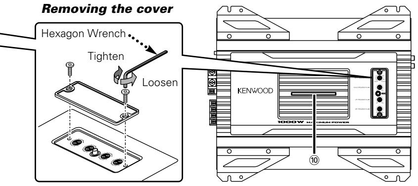 KENWOOD KAC-X520 - ⑦ V-COLOR (Variable color) button - 1
