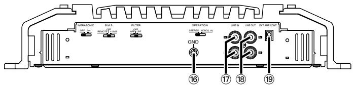 KENWOOD KAC-X520 - Noms des terminaux - 2