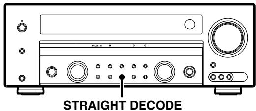 KENWOOD KRF-V5450D - Écoute du son original de la source d'entrée (mode straight DECODE) - 1