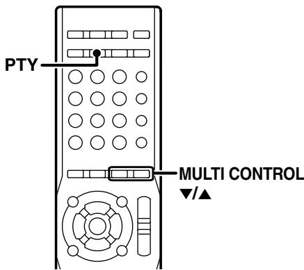 KENWOOD KRF-V5450D - Réception d'une émission d'un type donné (recherche PTY) - 1