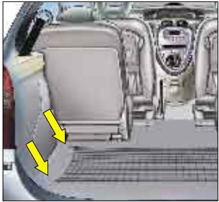 CITROEN XSARA PICASSO - Ne placez pas d'objets durs ou lourds sur la tablette. - 1