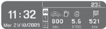 CITROEN C3 II - Écran monochrome C - 1