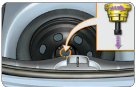 CITROEN C3 II - Remise en place de la roue - 1